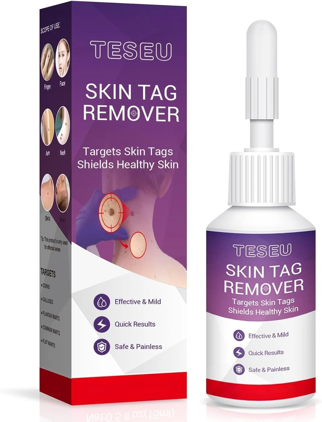 Wart Remover, Wart Removal, Verruca Remover, Fast Effective Skin Tag Removal for Common Warts, Plantar Warts, Corn and Calluse, Suitable for All Skin Types