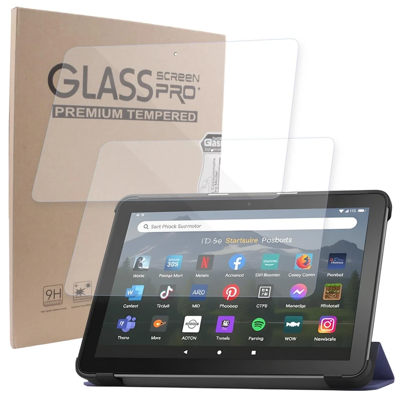 Vryth 2 Pack Screen Protector for Fire Tablet HD 10 / HD 10 Kids Pro (13th generation, 2023 release) All New Anti-Glare Anti-Scratch Protectors