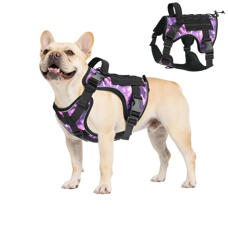 VavoPaw Tactical Dog Harness - No Pull Military K9 Vest - S