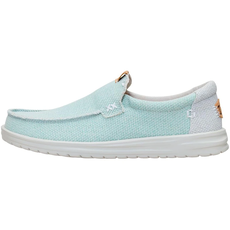 HEYDUDE Men Mikka Braided Harbor Grey/Dawn Blue Casual Moccasin 41 EU