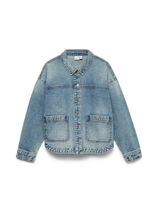 VERO MODA Vmjamie LS Denim Shacket Mix Ga Noos