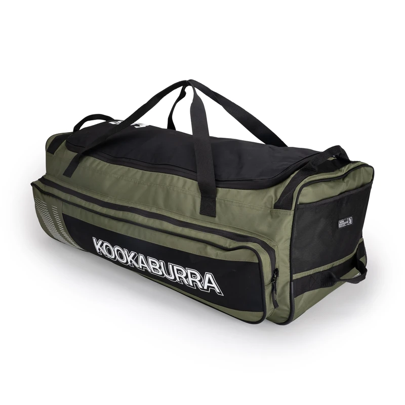 Kookaburra 4500 Wheelie Cricket Bag - Khaki/Black