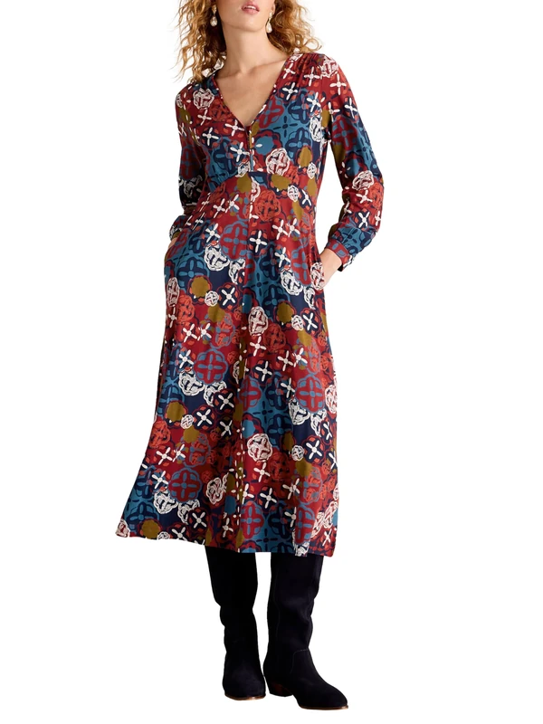 White Stuff Women's Megan Dress, Chart Mlt, 10