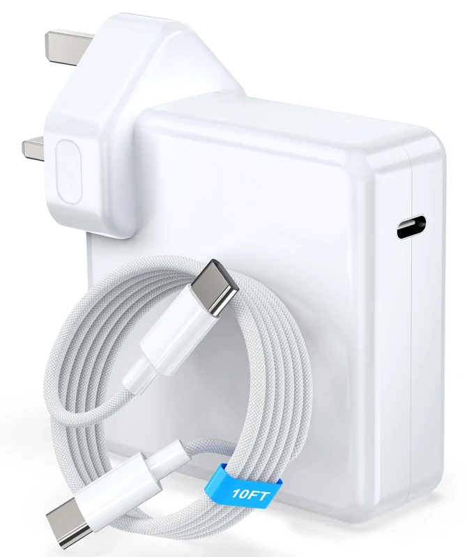 106W Compatible With MacBook Pro MacBook Air Charger Charger 13 14 15 16 inch 2025 2024 2023 2022 2021 2020, M1 M2 M3 M4 Laptop USB C Power Adapter, iPad, 10FT USB-C Cable