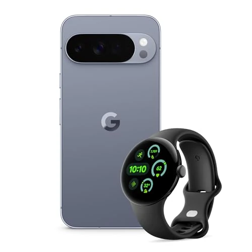 Google Pixel 10 Pro XL - Unlocked Android Smartphone with Gemini, Triple Rear Camera, 24+ Hour Battery and 6.8" Super Actua Display - Moonstone, 512GB + Watch 3 (Obsidian) - Image 1