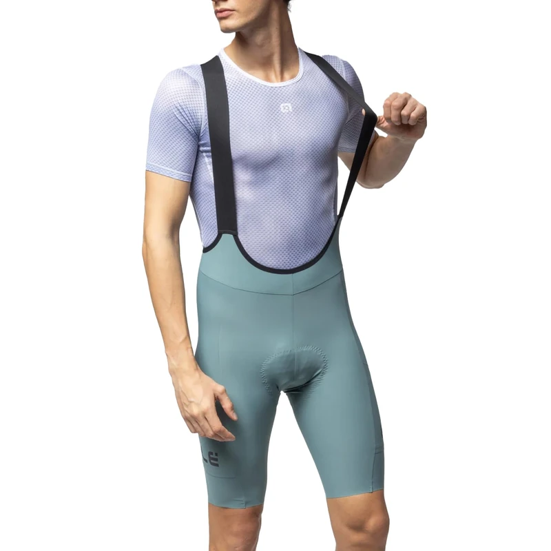 Alé Cycling Men's Off Road - Gravel Gravel-Pro Bib Shorts, Eucalyptus, XL