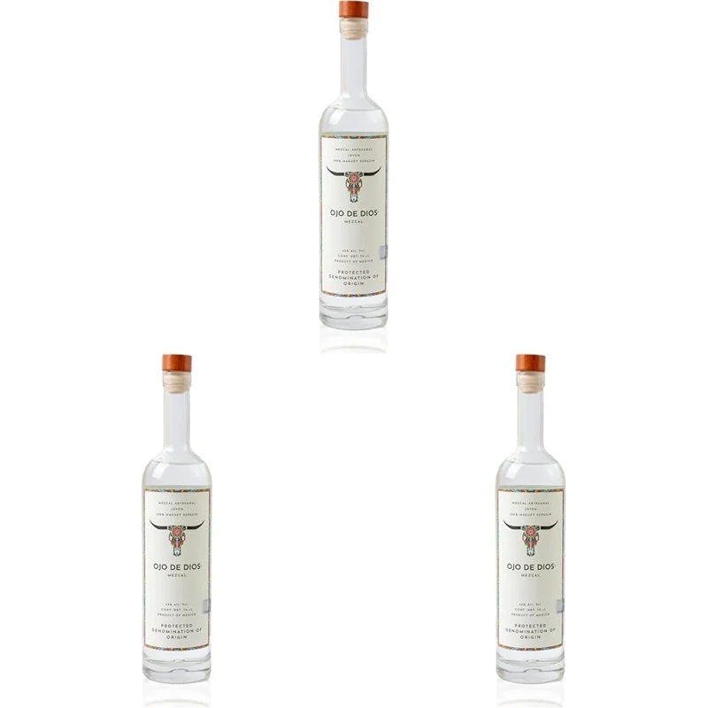 Ojo De Dios Joven Mezcal 70cl | Award Winning Spirit | Handcrafted from Agave l Sustainably Farmed | Perfect for Cocktails and Sipping (Pack of 3)