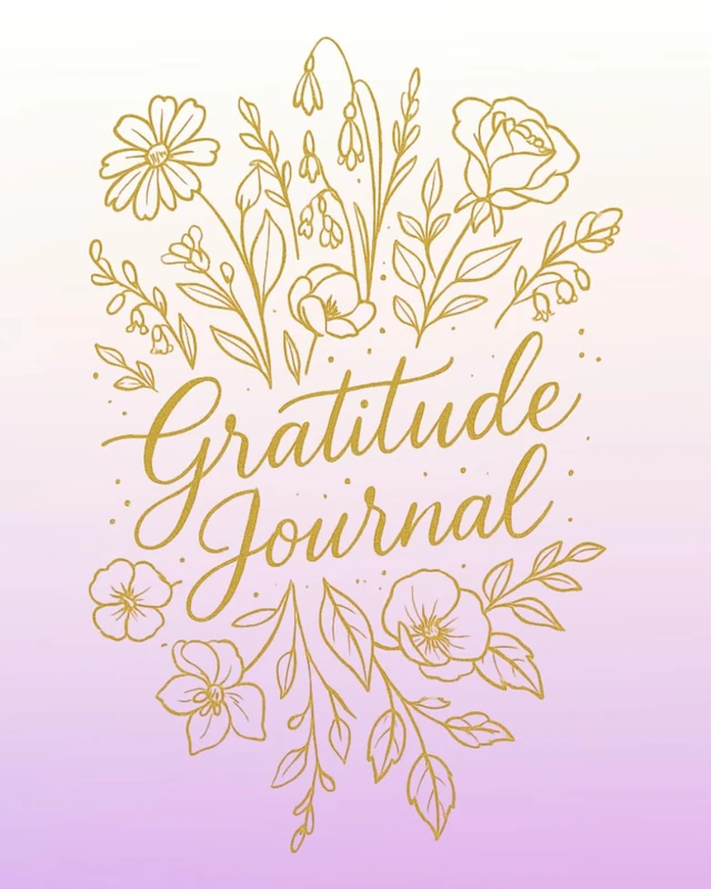 Gratitude Journal: A Year of Mindful Reflection and Blooming Positivity