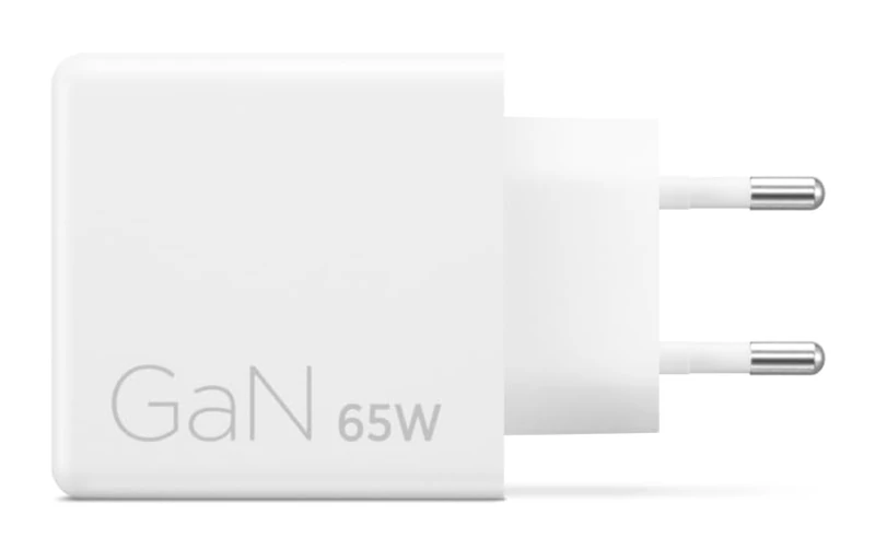 Lenovo Dual USB-C Charger 65W GAN (Compatible with PC and Other Devices, 2 USB-C Ports, Portable, Lightweight) Includes 1.5m Type-C Cable - White