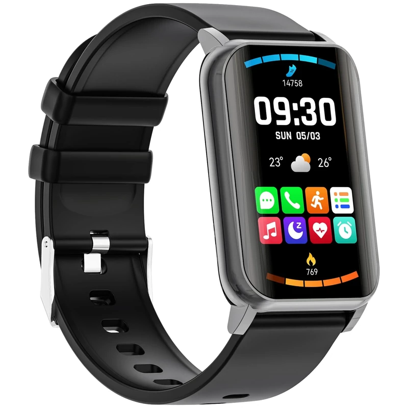 Mingdaln Smart Watch for Men Women (Answer/Make Calls), 1.57" Curved Screen Fitness Tracker IP68 Waterproof with 24/7 Heart Rate/Sleep Monitor, Two Straps Activity Trackers for Android and iPhone