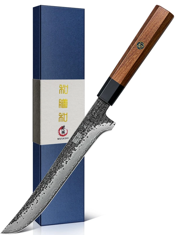 HOSHANHO Fillet Knife 7 Inch, Super Sharp Japanese Boning Knife in High Carbon Steel, Professional Hand Forged Fish Knives for Meat Poultry Cutting