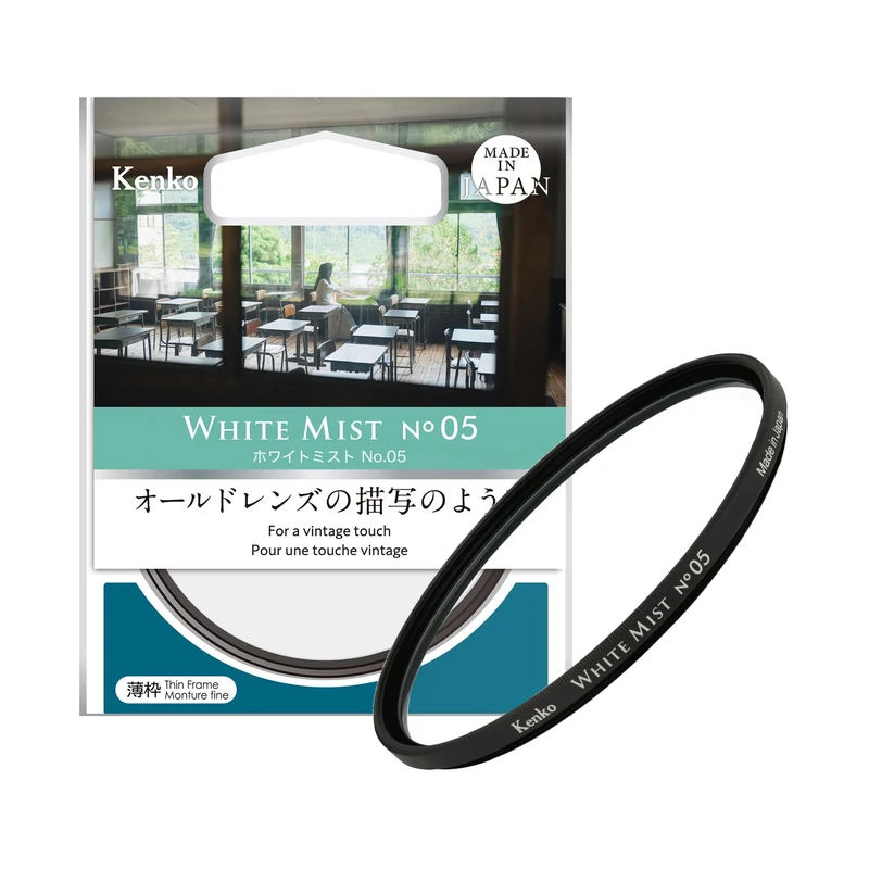 Kenko White Mist No.05 φ82mm, Diffusion Effect, for a Vintage Touch, for Video/Portrait Shooting, Made in Japan, 822715