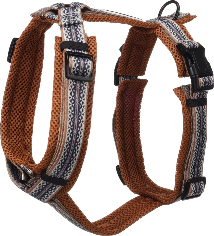 Dog Harness Y-shape Ubud Black L 46-80cm 60-86cm 25mm - Image 1