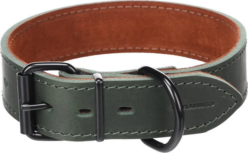 Dog Collar Montana Green L 45-55cm 40mm