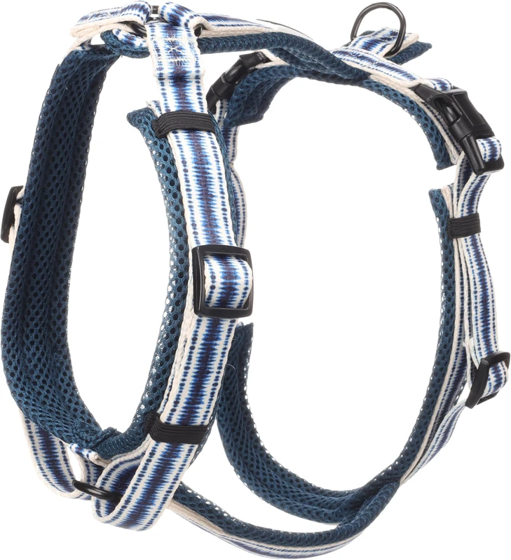 Dog Harness Y-shape Gili Island Blue M 46-74cm 52-74cm 20mm