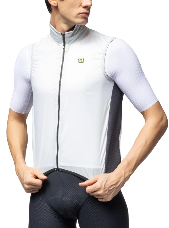 Alé Cycling Men's Klimatik Guscio Light Pack Alé 2.0 Gilet, White, M
