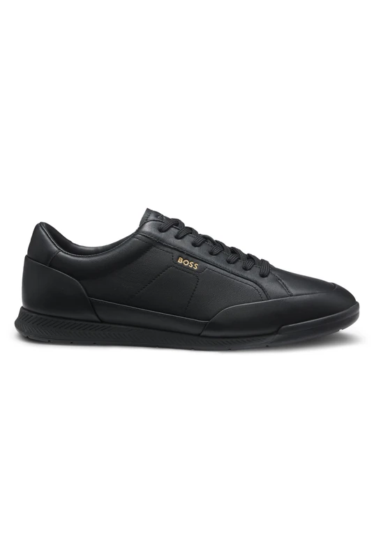 BOSS Men's Nitan_Lowp_lt 10281727 01Low-Profile Trainers, Black, 11 UK