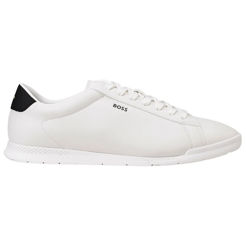 BOSS Men's Nitan_Lowp_PLTD 10278343 01Low-Profile Trainers, Natural, 12 UK