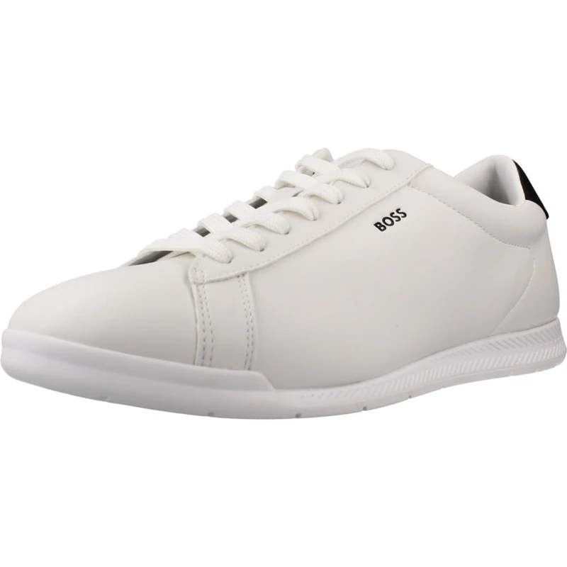 BOSS Men's Nitan_Lowp_PLTD 10278343 01Low-Profile Trainers, Natural, 5 UK