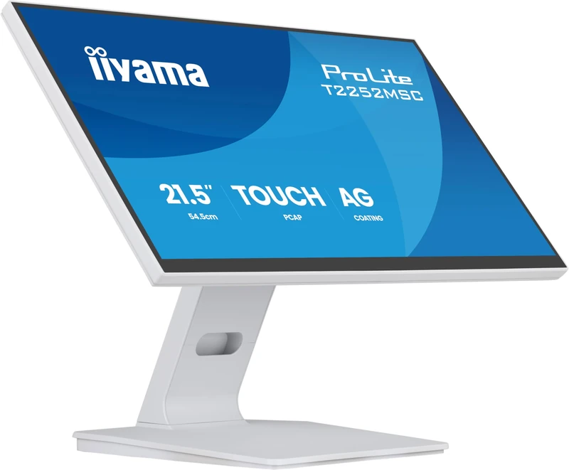 iiyama Prolite T2252MSC-W2AG 21.5" 21.5" Full HD 10 Point Multitouch Capacitive Multitouch Screen DeepContrast PCAP+ HDMI DP USB3.2 7H Anti-Glare Anti-Fingerprint Coating - White