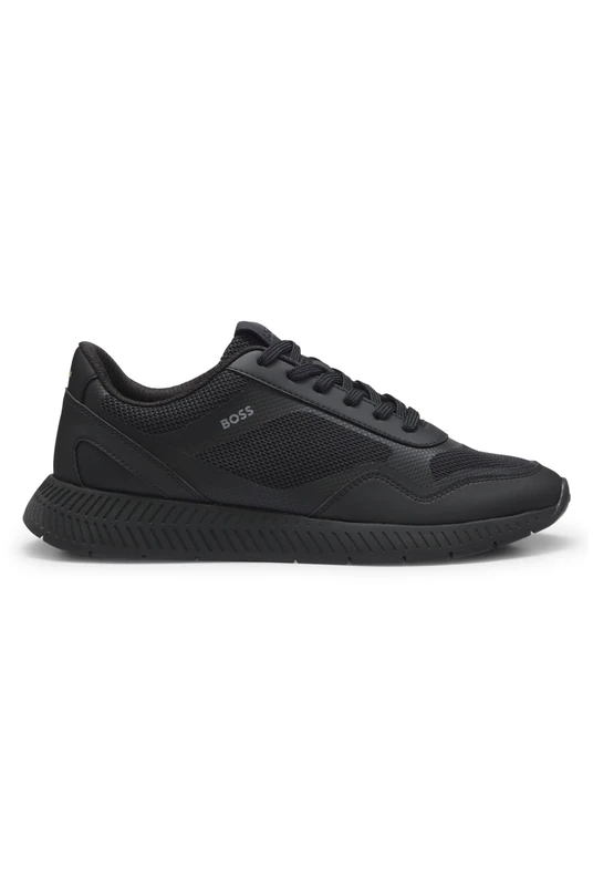 BOSS Men's Titanium_Runn_Methal 10281856Trainers, Black, 6 UK