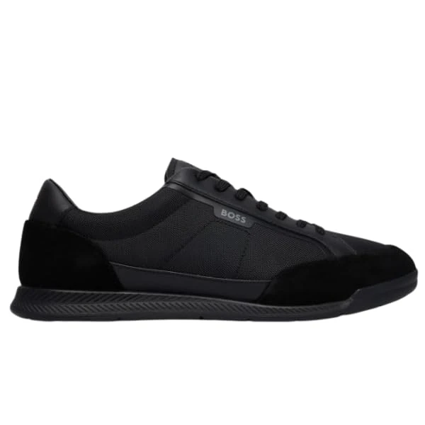 BOSS Men's Nitan_lowp_sdbnyp 10263136 01 Low-Profile Trainers, black, 10 UK