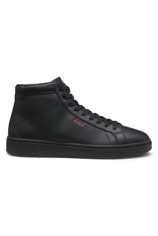 Hightop Sneakers Aus Kunstleder Black