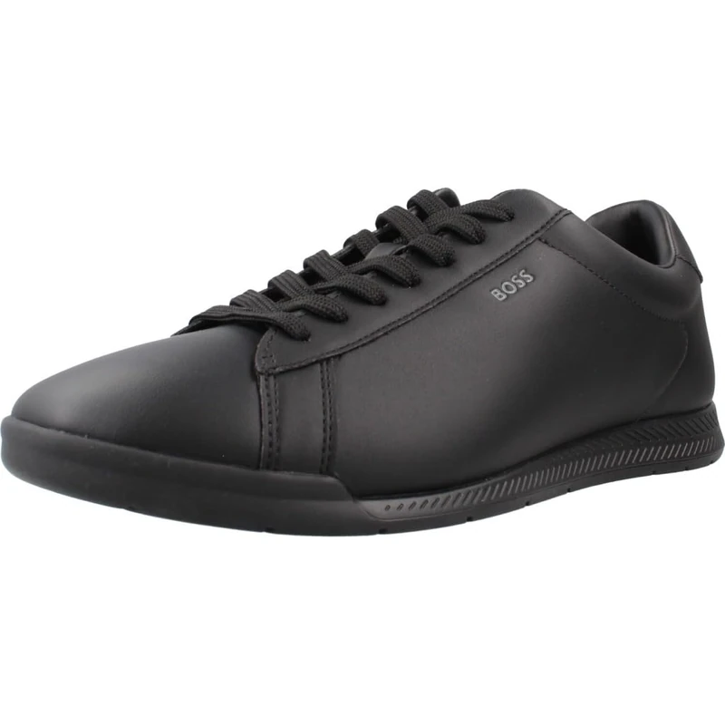 BOSS Men's Nitan_Lowp_PLTD 10278343 01Low-Profile Trainers, Black, 7 UK