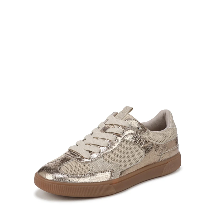 Blowfish Malibu Women's Tastic Lace-Up Trainers, Gold Multi Faux Leather, Medium Fit, UK 8