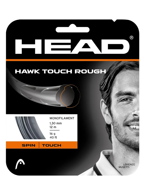 HEAD Hawk Touch Rough Tennis String Set (BK16)