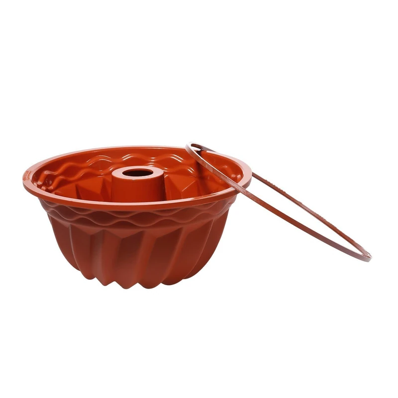 Silikomart | SFT250 Silicone Cake Mold GUGELHUPF, Non-Stick, Pack of 4 Molds with Safe Ring, Ø 220 h 110 mm, Volume 2.2 L, Made in Italy