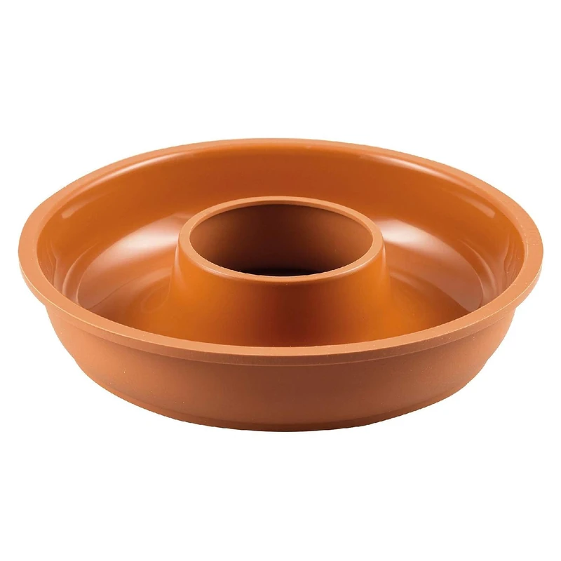 Silikomart | SFT205 Round Silicone Mold CIAMBELLONE, Non-Stick, Pack of 4 Molds with Safe Ring, Ø 240 h 55 mm, Volume 1.5 L, Made in Italy