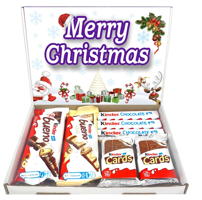 Christmas Chocolate Gift - Letterbox Gift Bouquet Hamper Box (Compatible with KINDER)
