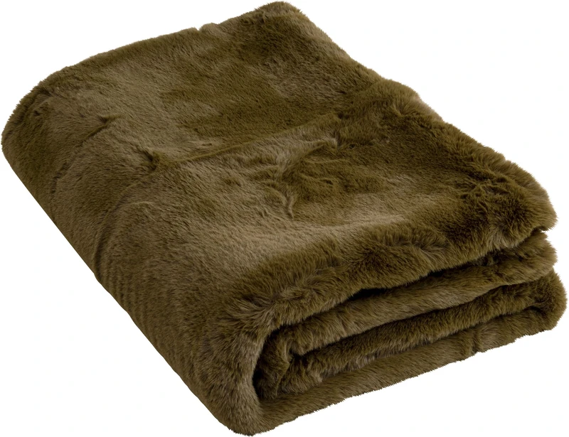 Kare Design Blanket Mika Olive Large Living Room Bedroom 150 x 200 cm