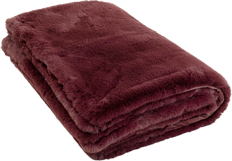 Kare Design Blanket Mika Purple Cuddly Blanket Large Living Room Bedroom 150 x 200 cm