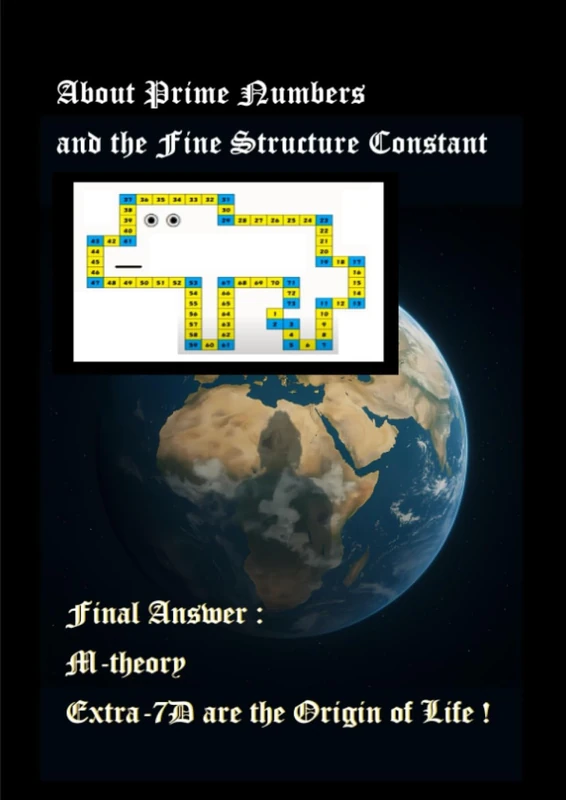 Final Answer : M-theory Extra-7D are the Origin of Life ! About Prime Numbers and the Fine Structure Constant