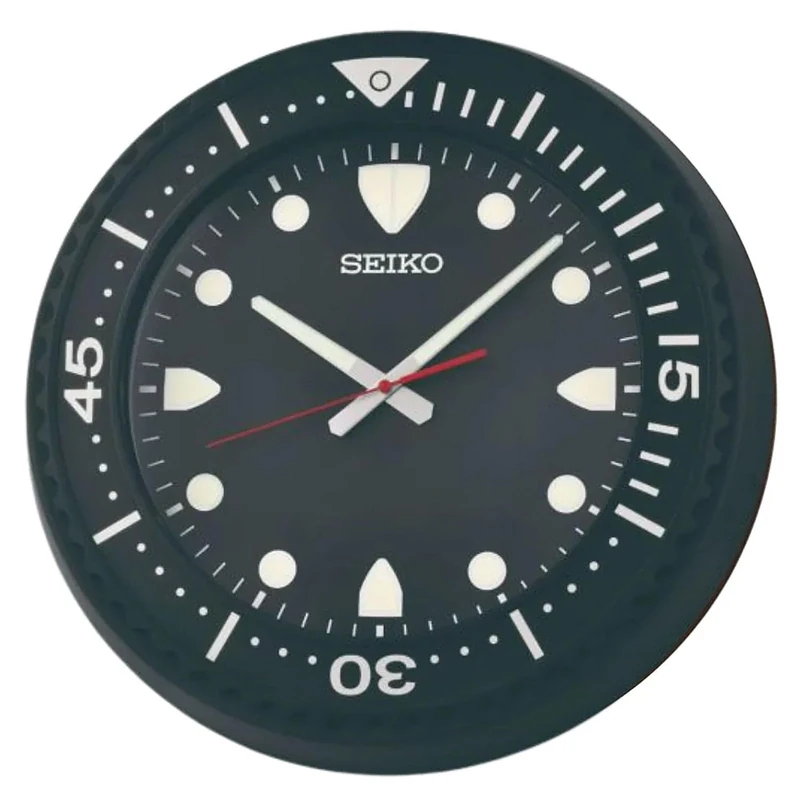 Seiko Clock Wall Clock Black - Image 1