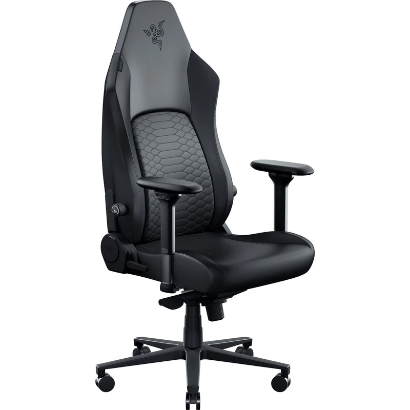 Razer Iskur V2 NewGen - Ergonomic Gaming Chair with Breathable Gen-2 EPU Leather with CoolTouch Technology - HyperFlex Lumbar Support - Ultra-Wide Shoulder Arches and Seat Base | Black
