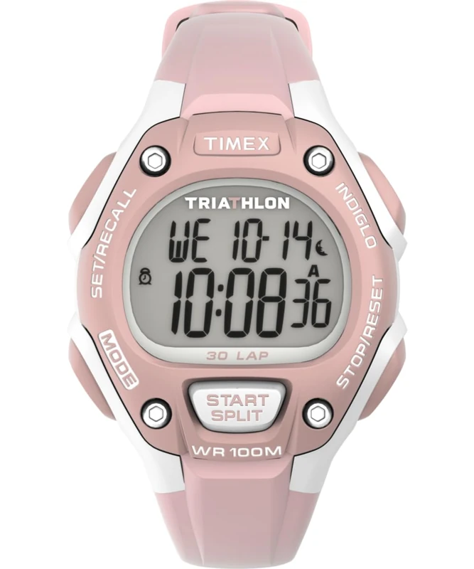 Timex Unisex Digital Watch Triathlon Classic C30 with Plastic Strap