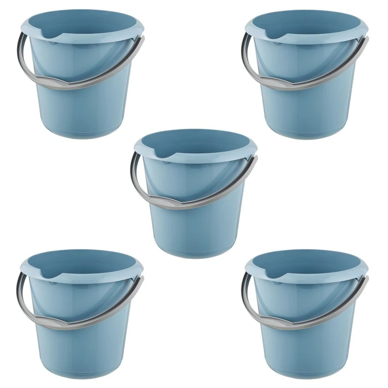 Keeeper Set of 5 mika buckets with spout 10 L