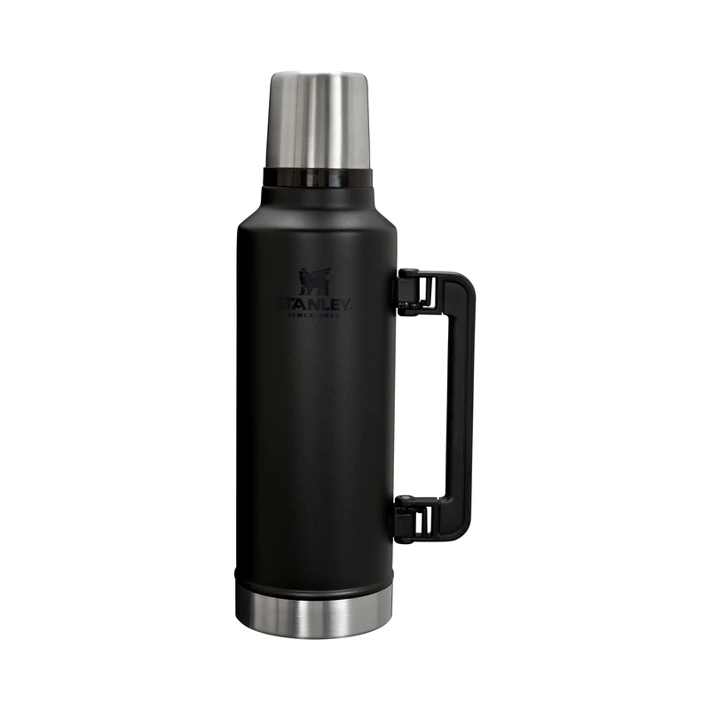 Stanley 1913 Classic Legendary Thermal Flask 1.9L - Keeps Hot Or Cold for 45 Hours - BPA-Free Insulated Bottle - Stainless Steel Coffee Flask - Leakproof - Dishwasher Safe - Black 2.0
