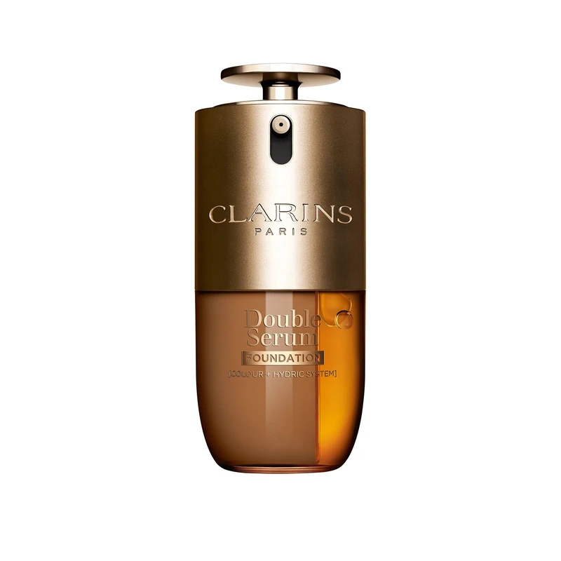 Clarins Double Serum Foundation D3N 30ml | Hybrid Serum Foundation | Luminous Satin Finish | Medium-to-Full Customisable Coverage | Hydrates, Boosts Collagen Production and Reduces Signs of Ageing