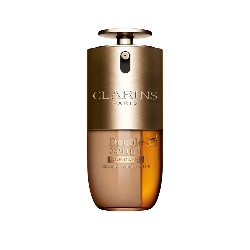 Clarins Double Serum Foundation M4W 30ml | Hybrid Serum Foundation | Luminous Satin Finish | Medium-to-Full Customisable Coverage | Hydrates, Boosts Collagen Production and Reduces Signs of Ageing