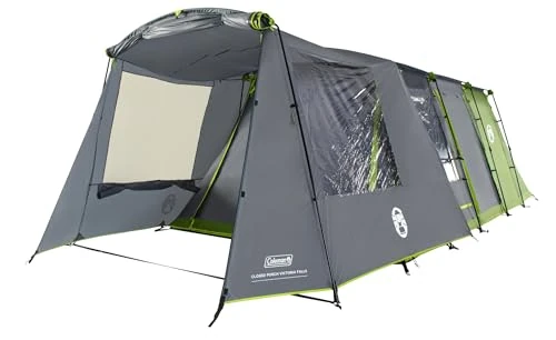 Coleman Closed Porch for Victoria Falls 4 Tent | Front Extension for Additional Living and Storage Space | 3000 mm Waterproof | Steel Poles | Quick Setup