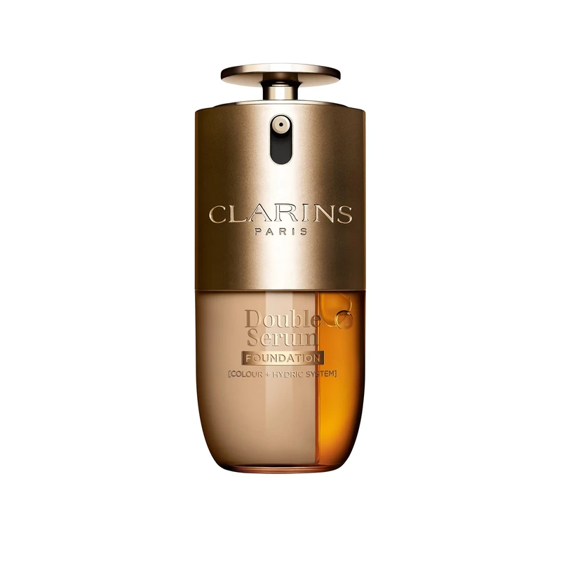 Clarins Double Serum Foundation L2W 30ml | Hybrid Serum Foundation | Luminous Satin Finish | Medium-to-Full Customisable Coverage | Hydrates, Boosts Collagen Production and Reduces Signs of Ageing
