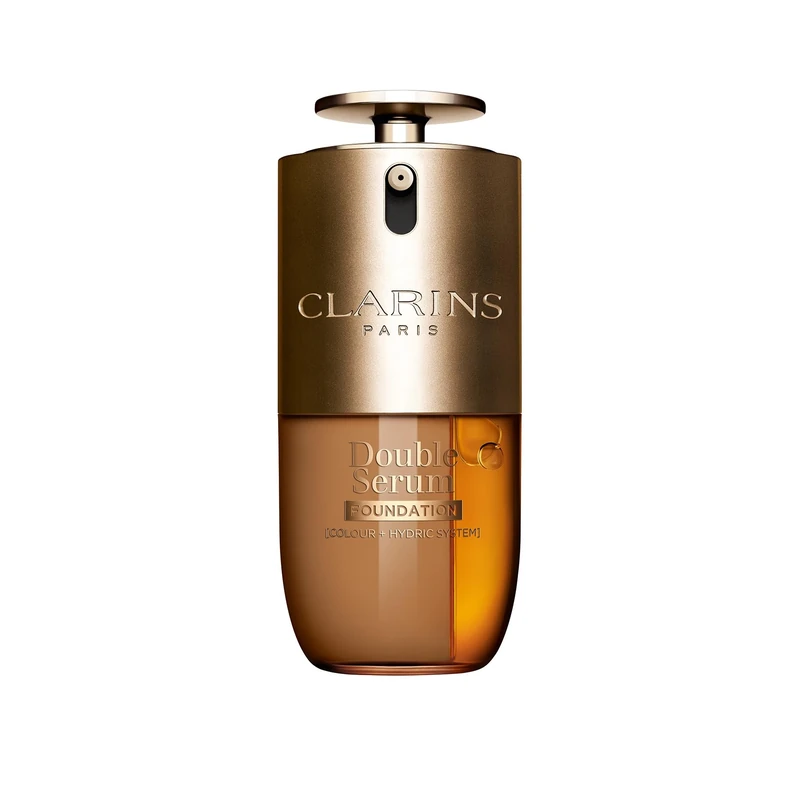 Clarins Double Serum Foundation D1W 30ml | Hybrid Serum Foundation | Luminous Satin Finish | Medium-to-Full Customisable Coverage | Hydrates, Boosts Collagen Production and Reduces Signs of Ageing