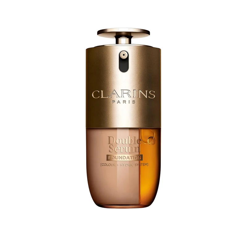 Clarins Double Serum Foundation L6W 30ml | Hybrid Serum Foundation | Luminous Satin Finish | Medium-to-Full Customisable Coverage | Hydrates, Boosts Collagen Production and Reduces Signs of Ageing