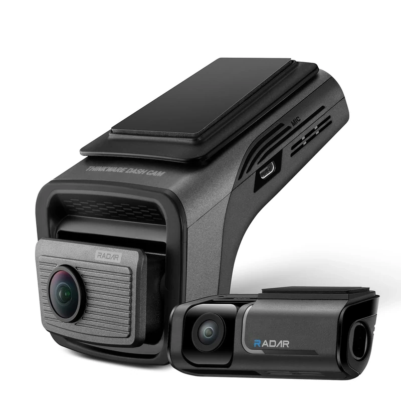 Thinkware U3000 PRO Dash Cam - 4K UHD 2160p Front & 2K QHD Rear Car Camera - Built-in GPS, Super Night Vision 4.0, Hardwire Lead For Battery Safe Radar Parking Mode - 64GB SDCard - Android/iOS App