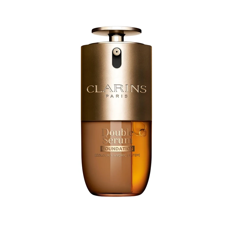 Clarins Double Serum Foundation D3W 30ml | Hybrid Serum Foundation | Luminous Satin Finish | Medium-to-Full Customisable Coverage | Hydrates, Boosts Collagen Production and Reduces Signs of Ageing