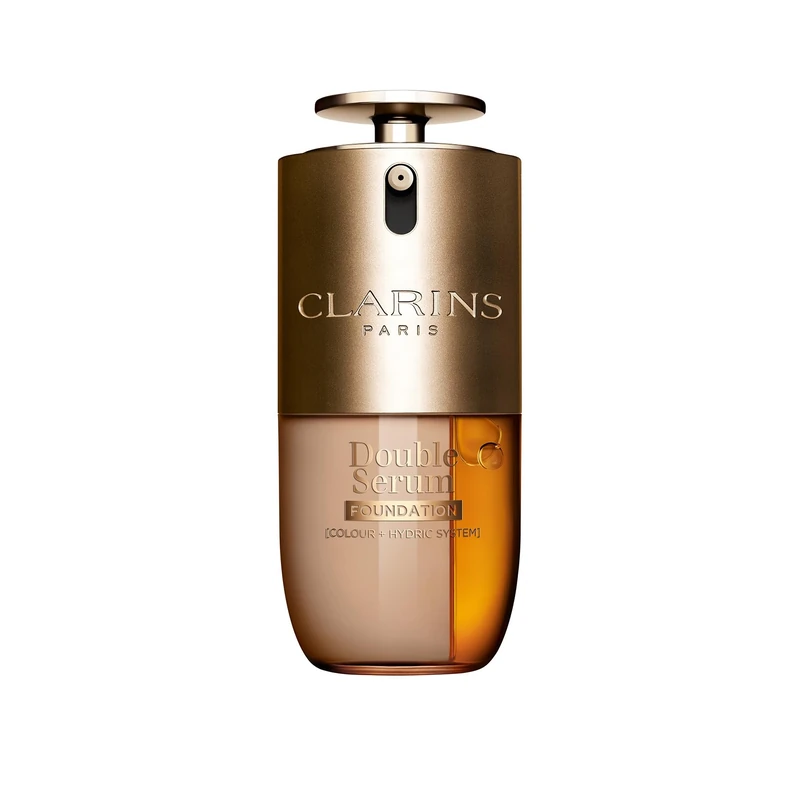 Clarins Double Serum Foundation L4N 30ml | Hybrid Serum Foundation | Luminous Satin Finish | Medium-to-Full Customisable Coverage | Hydrates, Boosts Collagen Production and Reduces Signs of Ageing